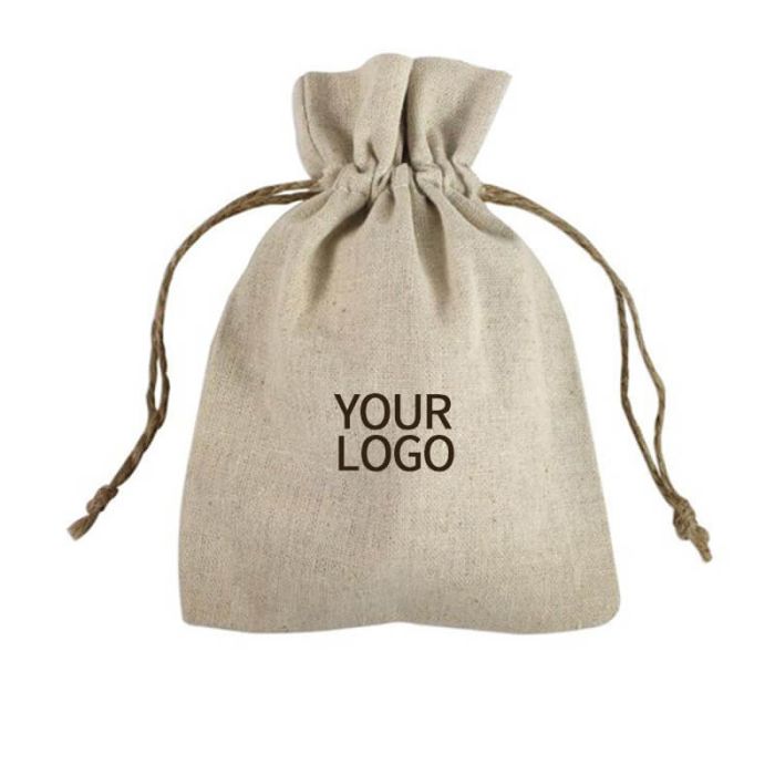 Custom Cotton Drawstring Bags 10.63"W x 14.17"H Storage Bag for Toy Candy Dry Flowers