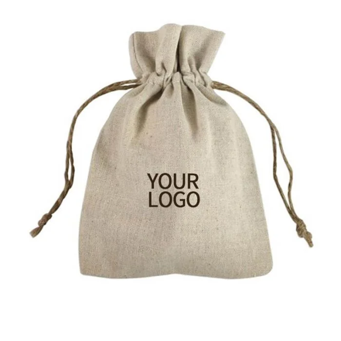 Custom Cotton Drawstring Bags 10.63"W x 14.17"H Storage Bag for Toy Candy Dry Flowers