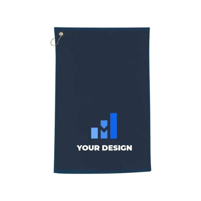Custom Cotton Golf Towels 25" x 16" Ideal for Charity Events and Client Gifts