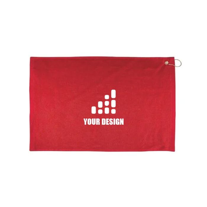 Custom Cotton Hemmed Golf Towel Perfect for Corporate Golf Outings