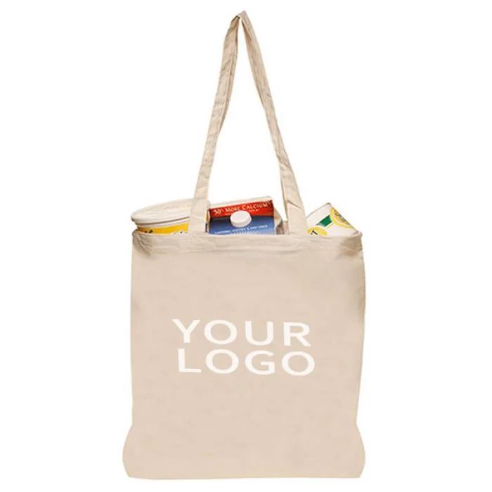 Custom Cotton 14.5W x 16H Bags Boutique Retail Tote Grocery Shopping Gift Bag