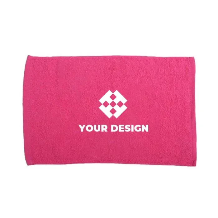 Custom Cotton Terry Loop Hemmed Rally Towel for Sports Teams and Events