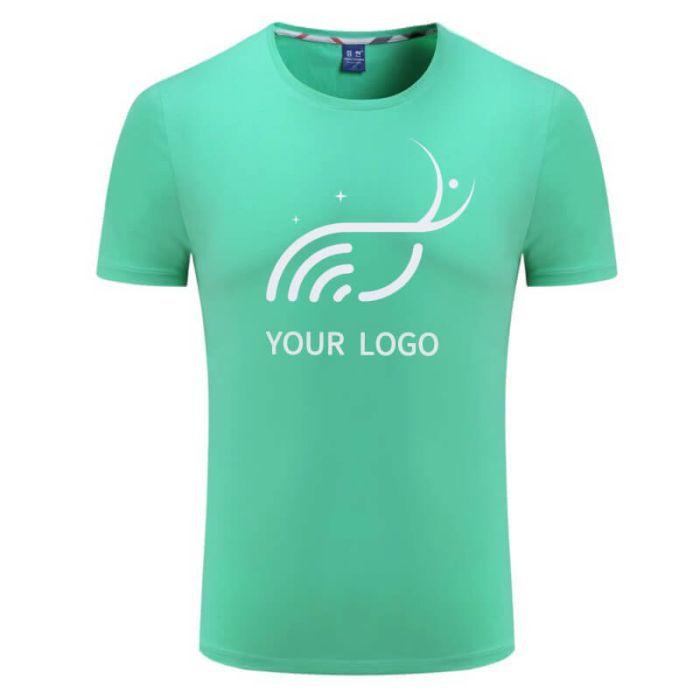 Custom Cotton Unisex Short Sleeve Crewneck T-Shirt Casual Top Round Neck Tee Shirt for Daily Sport