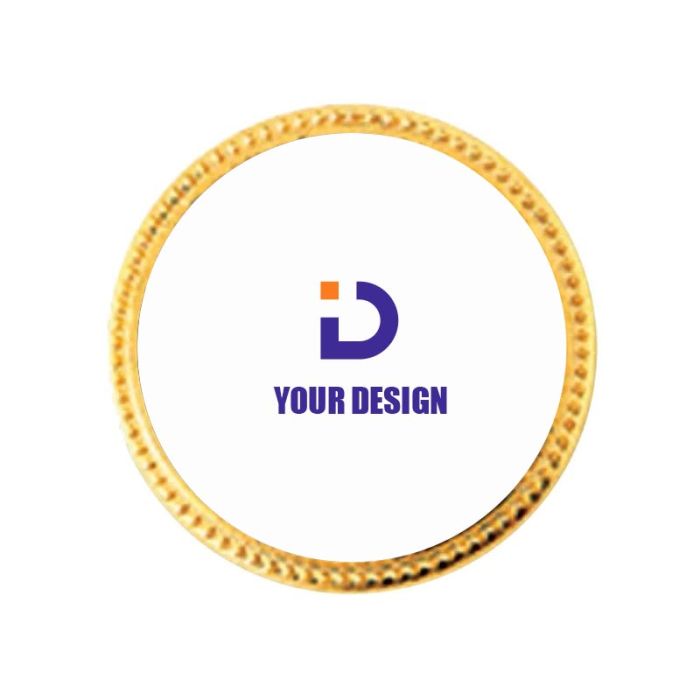 Custom Decorative Border Lapel Pin Perfect for Non-Profit Promotions