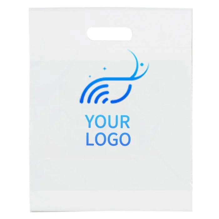 Custom Die Cut Plastic Retail Bag Boutique Shopping Packing Gift Bags