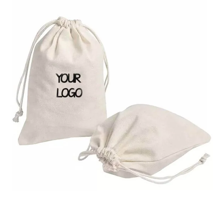 Custom Drawstring Cotton 16"w x 18"H Cosmetic Makeup Bag Reusable Gift Bag 