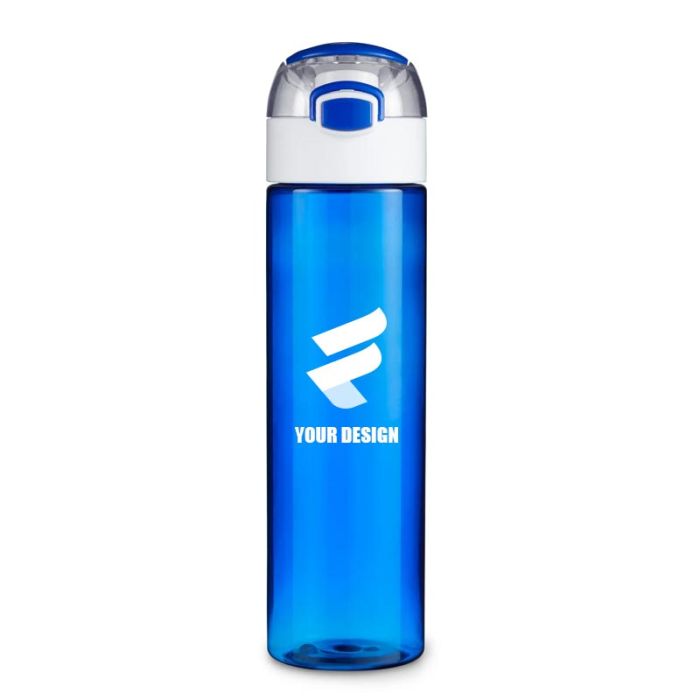 Custom Durable 23 oz Tritan Plastic Water Bottle with Push-Pull Lid and Carry Loop