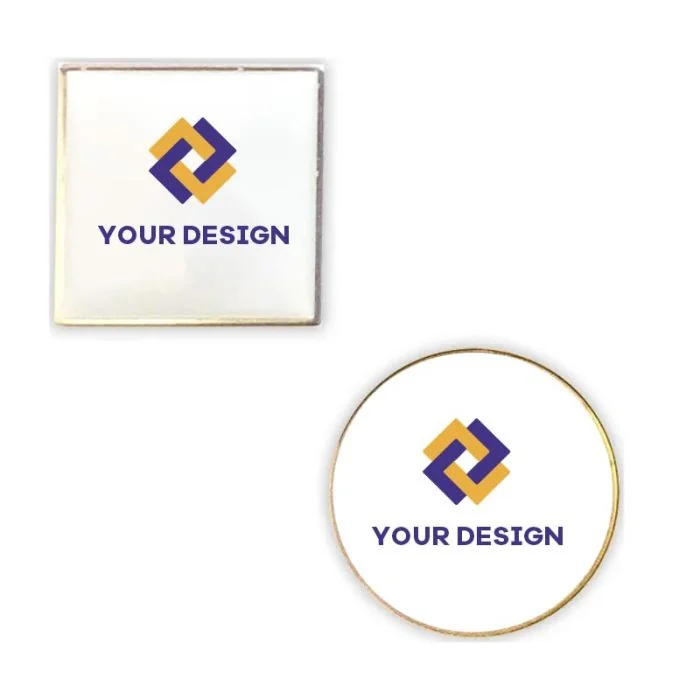 Custom Durable Metal Lapel Pins with Epoxy Dome 1-inch