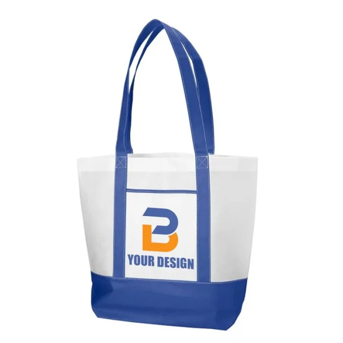 Custom Durable Non-Woven Tote Bag 15"H x 18"W x 6"D