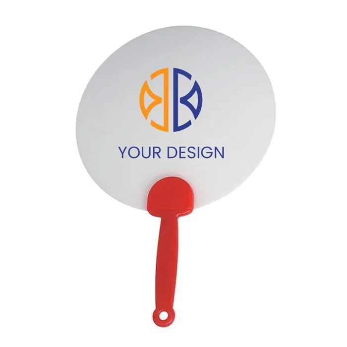 Custom Durable Plastic Hand Fans 6.75" - Perfect for Outdoor Events & Long-lasting Brand Exposure
