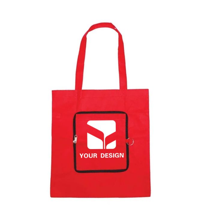 Custom Eco-Friendly Foldable Polypropylene Tote Bag 14.5" H x 13.38" W