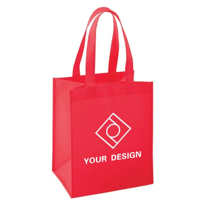 Custom Eco-Friendly Mid-Size Non-Woven Tote 11.75"H x 9.5" W