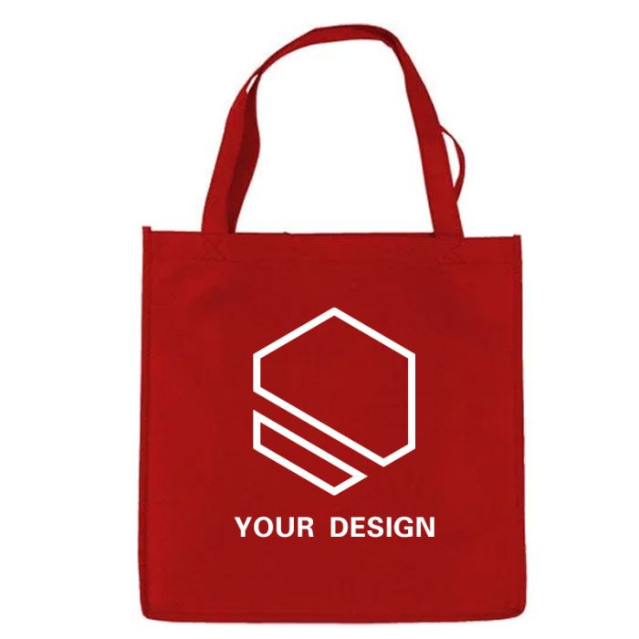Custom Eco-Friendly Non-Woven Economy Tote Bag 13" H x 13" W