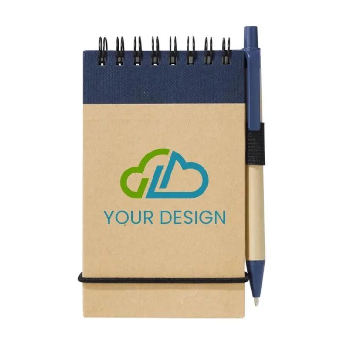 Custom Eco-Friendly Recycled Jotter with Pen Perfect for Trade Shows 
