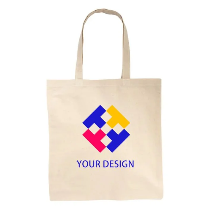 Custom Eco-friendly Reusable Cotton Tote Bag 16"H x 15" W