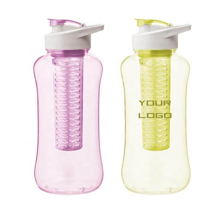 Custom Eco-Friendly Travel Water Bottle Large Capacity Portable Plastic Water Bottle BPA Free Plastic Bottle with Tea Drain Infuser