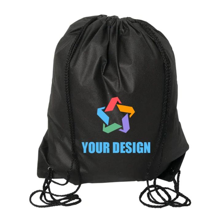 Custom Eco-Friendly Urban Adventurer Drawstring Backpack 20"H x 17"W