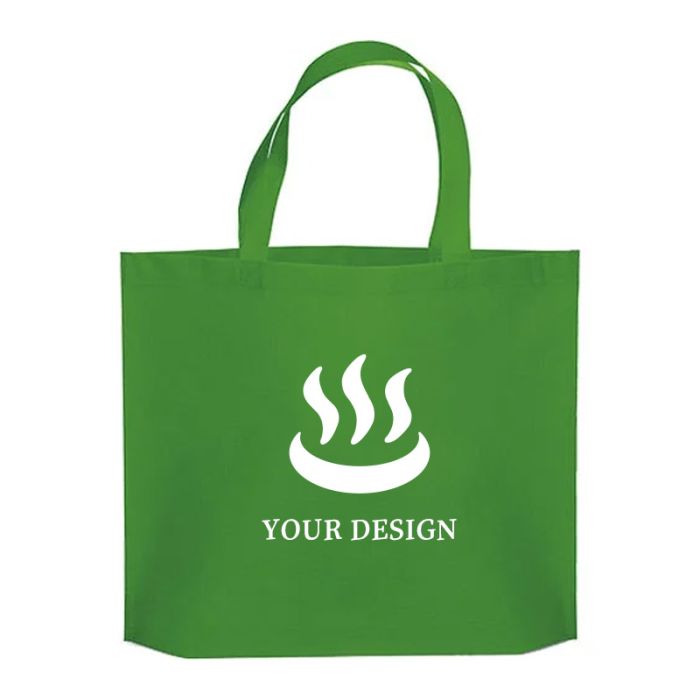 Custom Economical Non-Woven Affordable Thrifty Tote Bag 15"H x 19" W