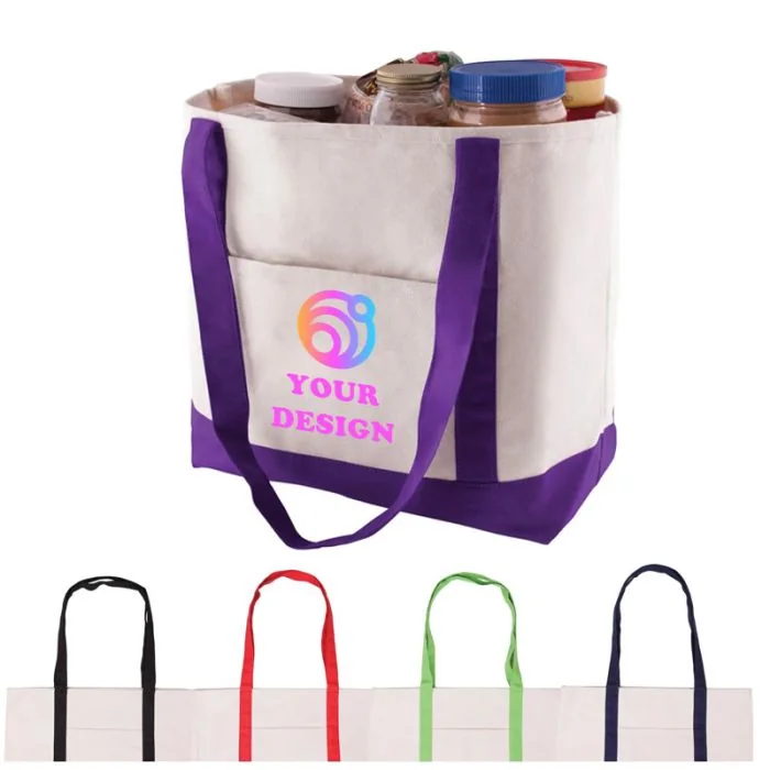 Custom Fashionable Cotton Canvas Tote 13"H x 20.5" W
