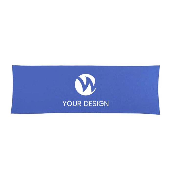 Custom Full-Color Print Recycled PET Eco Cooling Fitness Towel 11.8" H x 31.49" W