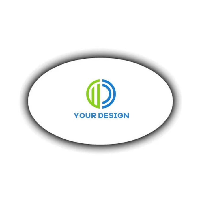 Custom Full-Color Printed Plastic Lapel Pins 0.75" x 1.25"