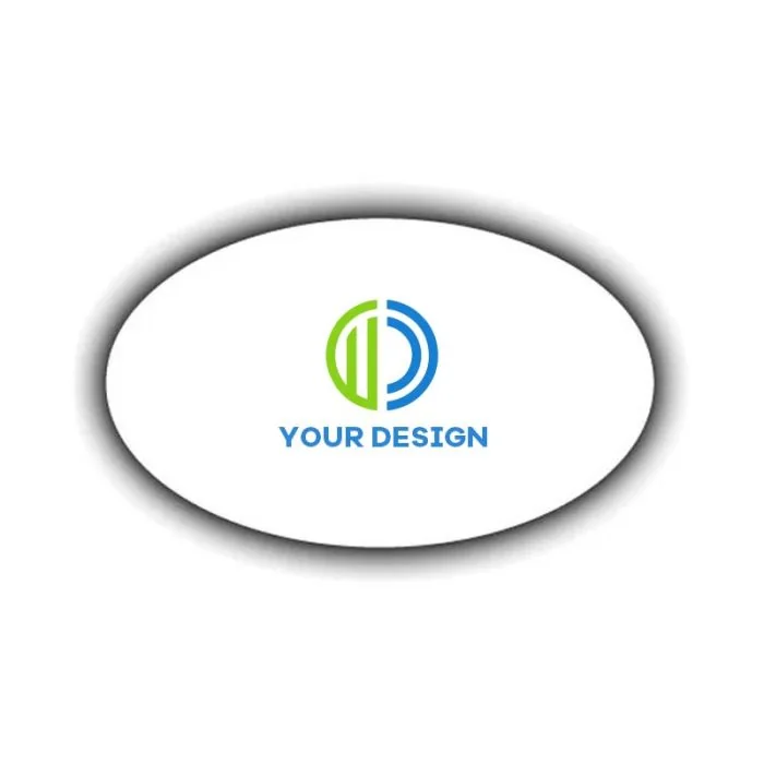 Custom Full-Color Printed Plastic Lapel Pins 0.75" x 1.25"