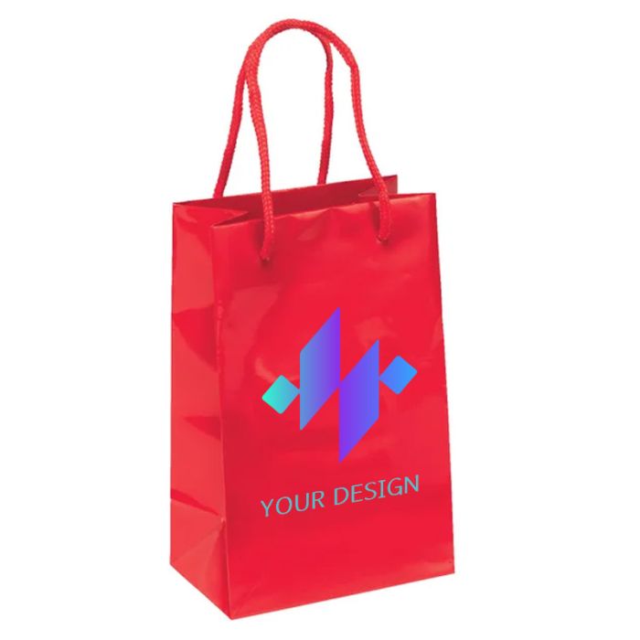 Custom Gem Laminated Eurotote Bag 8.25"H x 5.25"W