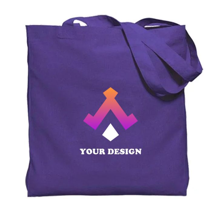 Custom Gusseted Economy Cotton Tote Bag 15" W x 16" H