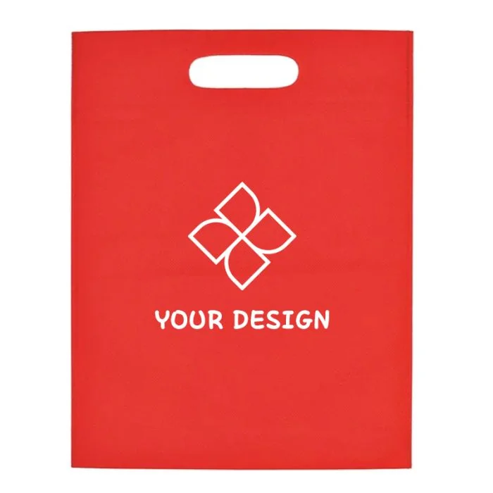 Custom Heat Sealed Non-Woven Exhibition Tote Bag 14"H x 11"W