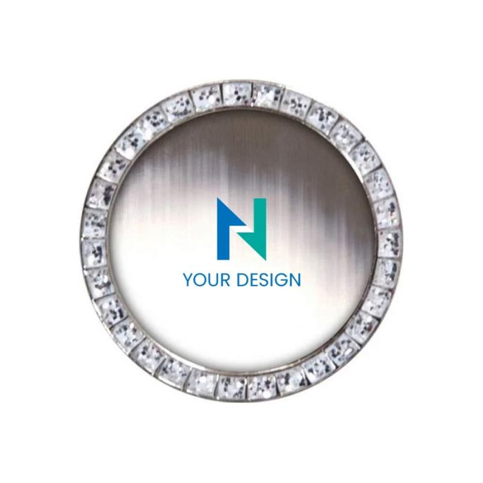 Custom High-Quality Express Round Glitter Lapel Pins