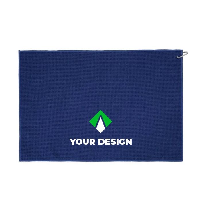 Custom Imprinted Super Absorbent Microfiber Golf Towel 24" H x 16" W