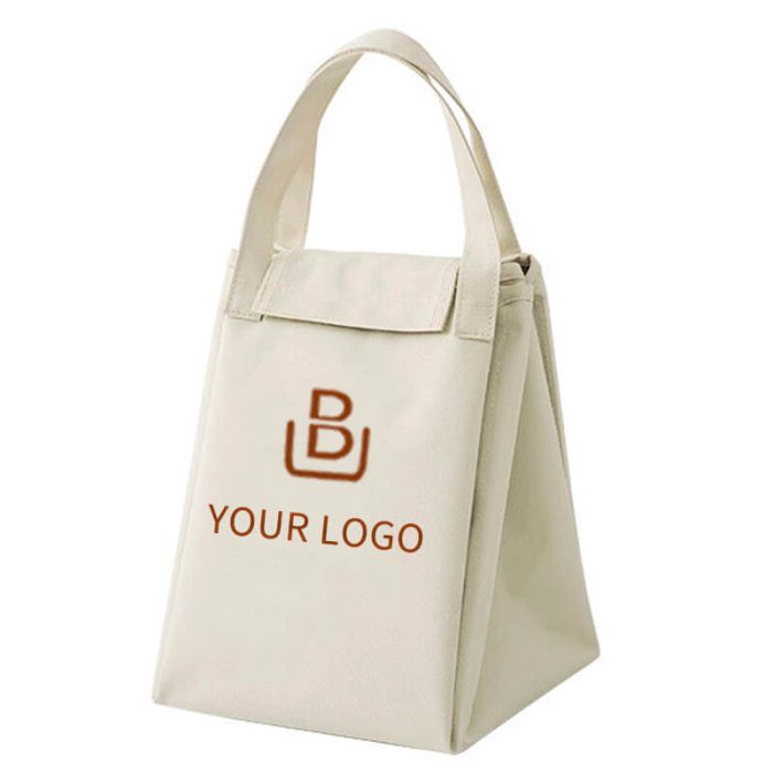 Custom Insulated Foldable 9.45H x 7.09W Meal Bag Lunch Bags Picnic Takeaway Ice Cooler Bag
