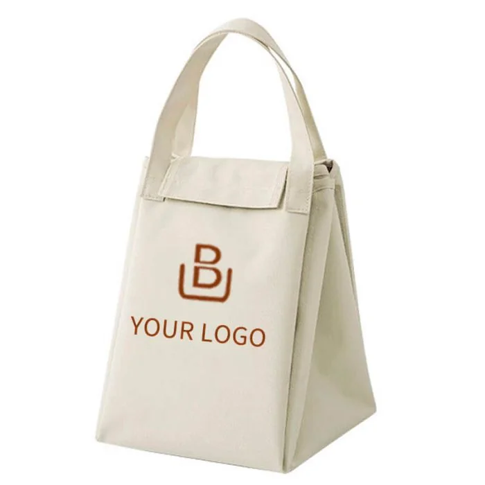 Custom Insulated Foldable 9.45H x 7.09W Meal Bag Lunch Bags Picnic Takeaway Ice Cooler Bag