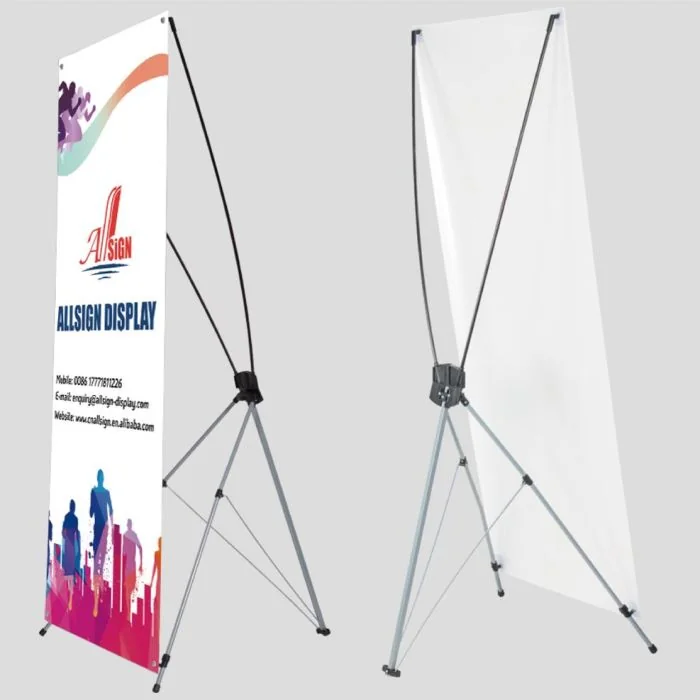 Customized Adjustable water base x banner 32" x 71"