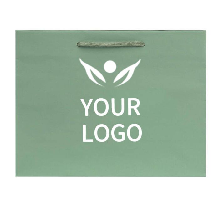 Custom Kraft Gift Bags Recyclable 13W x 10H Shopping Tote Paper Retail Bag 