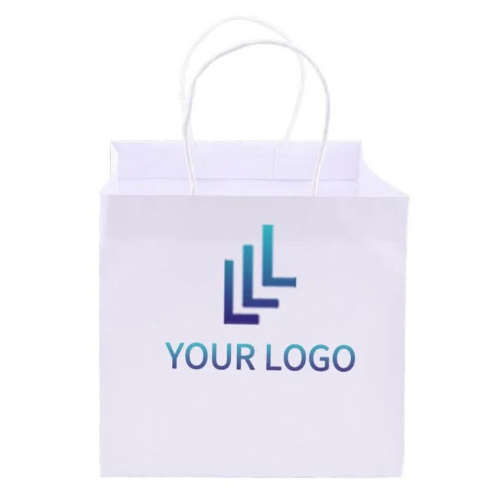 Custom Kraft Paper Bag Grocery Bags Shopping Retail Tote