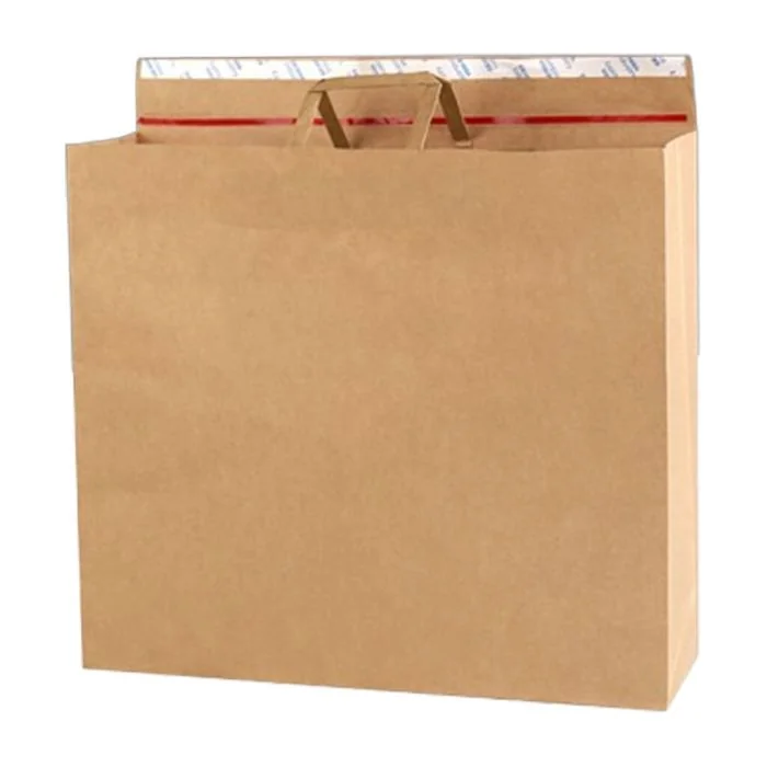 Custom Kraft Paper Shipping Bag White Paper Bag Paper Bag Supplier for Home Office Business Storage and Organizing