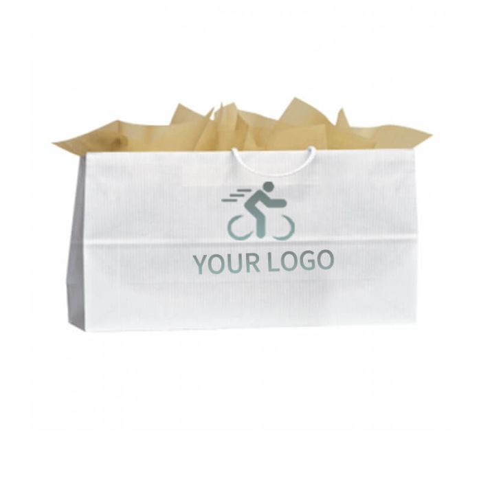 Custom Kraft Paper Shopping Retail Bags 16W x 12H Boutique Gift Packing Bag 