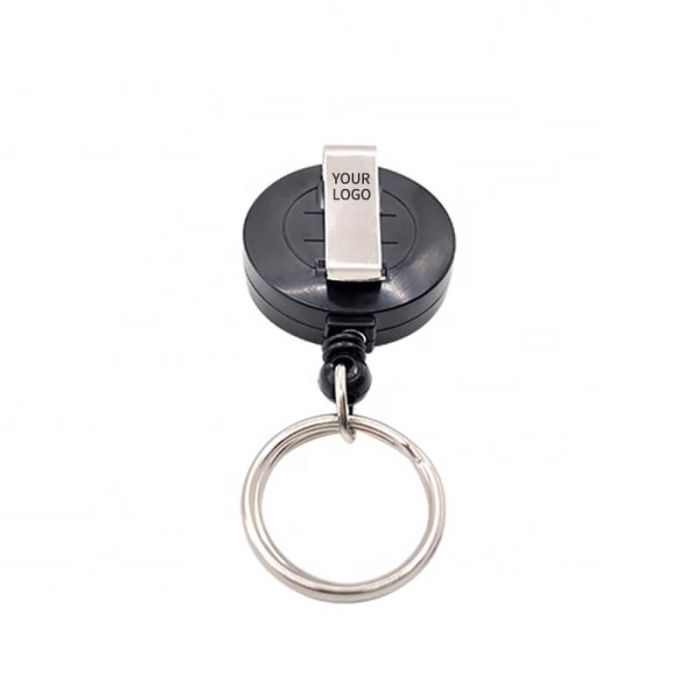 Custom Lanyard Accessories Retractable Pull Badge Reel ID Card Holder