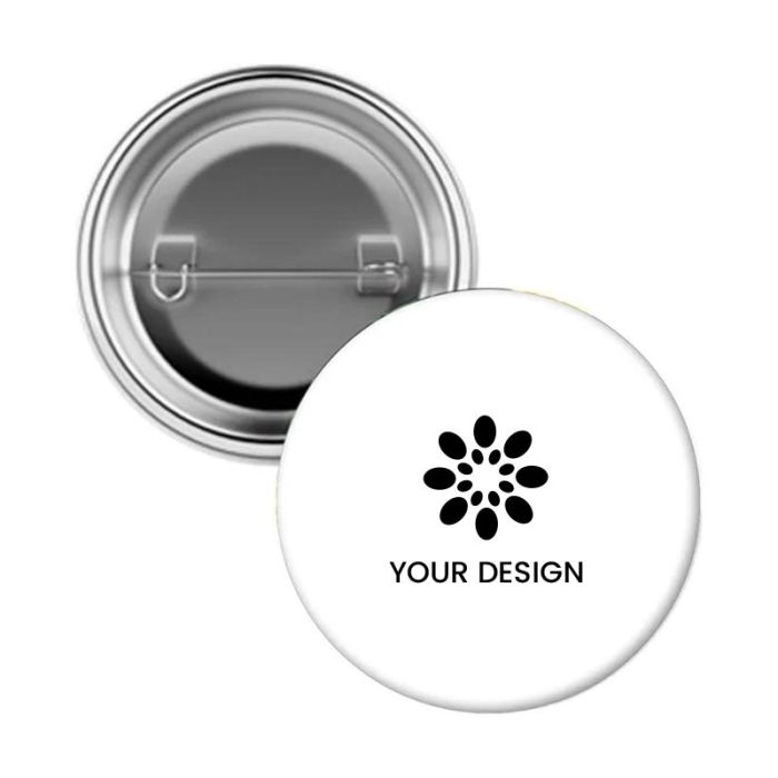 Custom Lapel Pins with Steel Pin Backing 1.75" Diameter