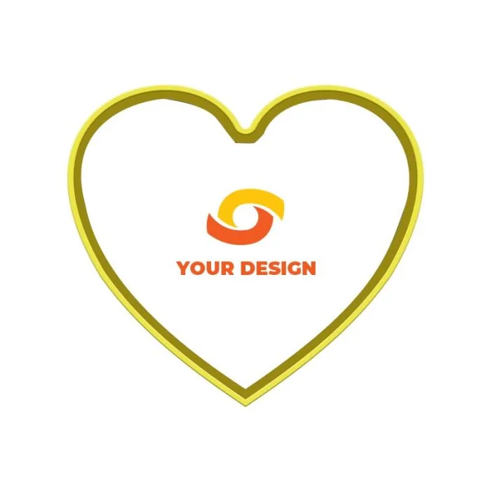 Custom Logo Heart-Shaped Lapel Pins with Thick Magnet