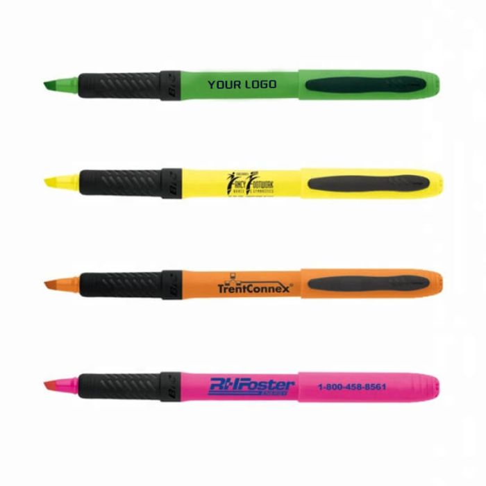 Custom Logo Highlighter Promotional Marker Pen for Office School Trade Show
