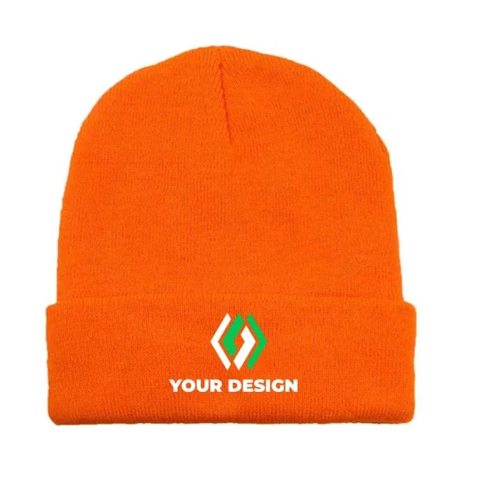 Custom Logo Long Knit Watchcap Beanie 