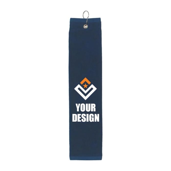 Custom Logo Printed Folded Golf Towels 25"x16"