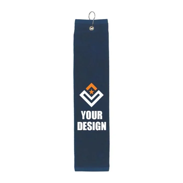Custom Logo Printed Folded Golf Towels 25"x16"