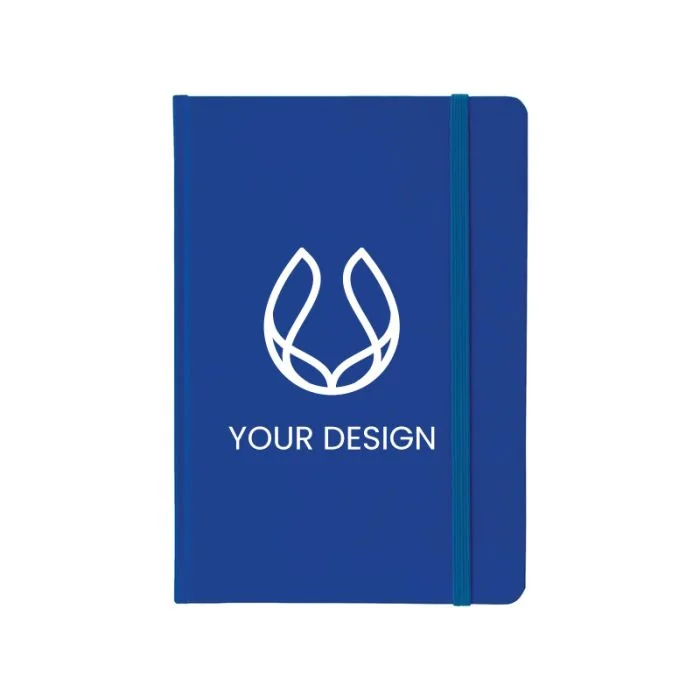 Custom Logo Printed Large Rainbow Notebook with Elastic Closure 