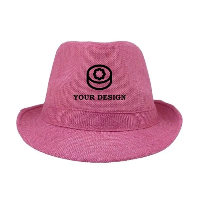Custom Logo Printing Stylish Fedora Hat