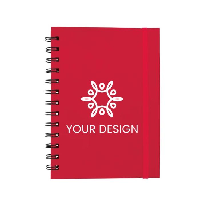 Custom Luxury Soft Cover Spiral Notebook - Imitation Leather