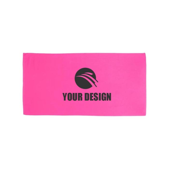 Custom Marketing Cotton Velour Beach Towel Ideal for Beach and Boating