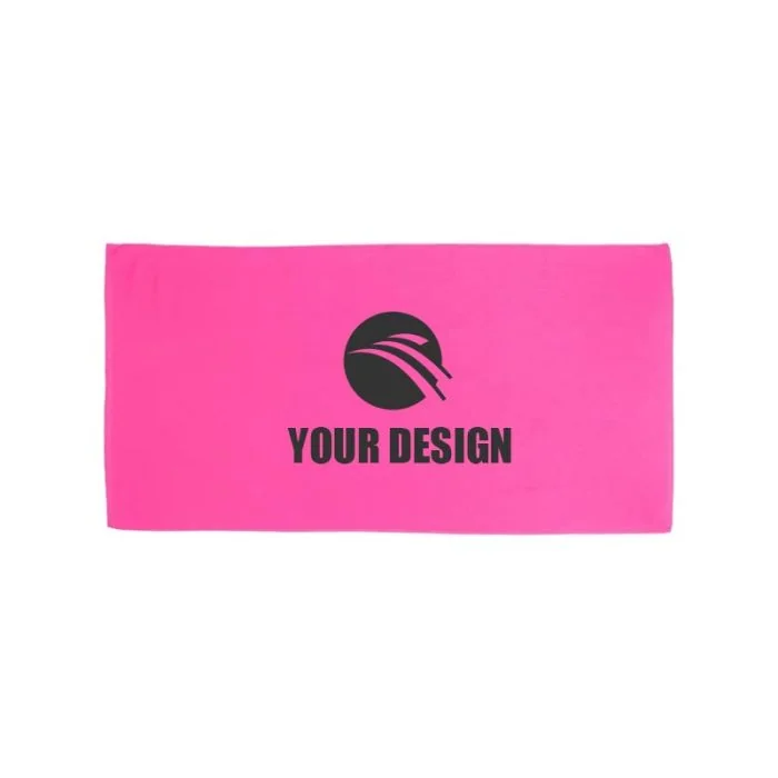 Custom Marketing Cotton Velour Beach Towel Ideal for Beach and Boating